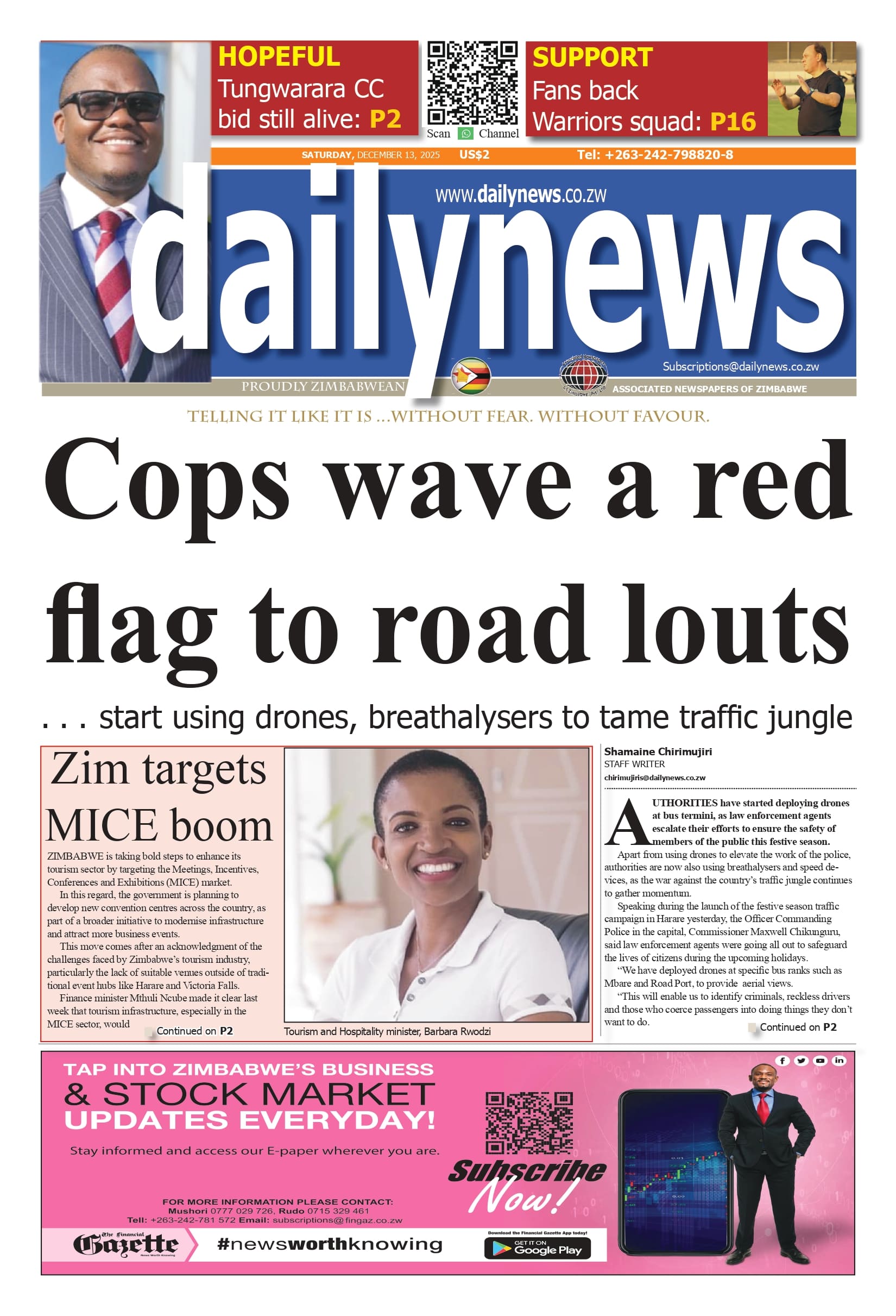 Saturday 13 December 2025
